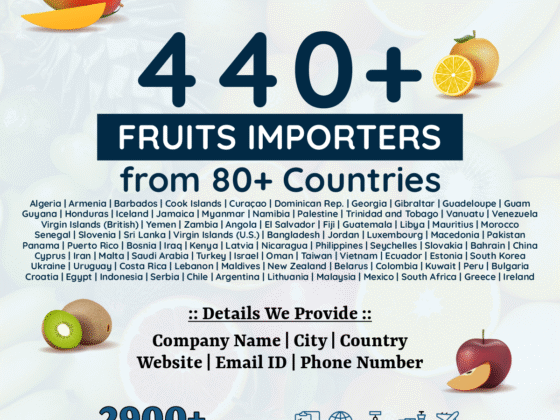 80+ Countries – Fruits Importers