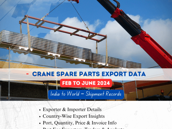 Crane Spare Parts Export from India (Aug to Dec 2023)