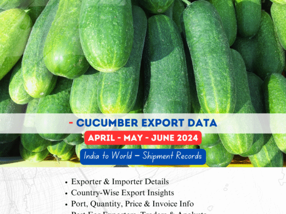 Cucumber Export from India (Apr-May-Jun 2024)