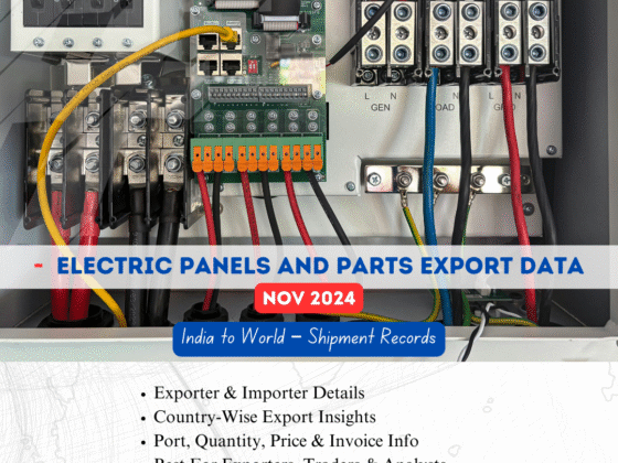 Electric Panels and Parts Export from India (Nov 2024)