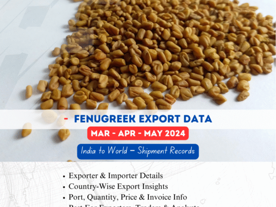 Fenugreek Export from India (Mar-Apr-May 2024)
