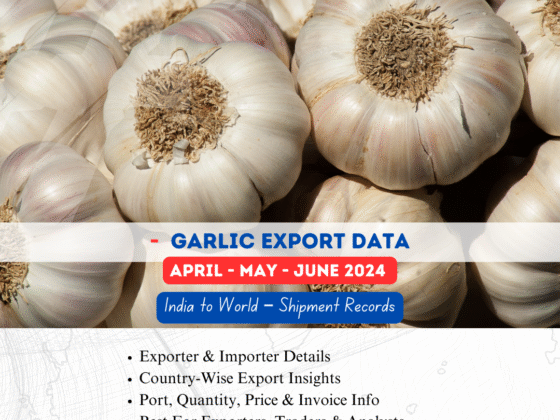 Garlic Export from India (Apr-May-Jun 2024)