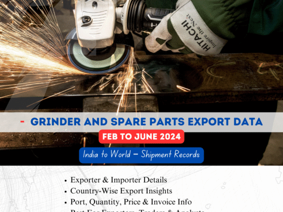 Grinder Spare Parts Export from India (Aug to Dec 2023)