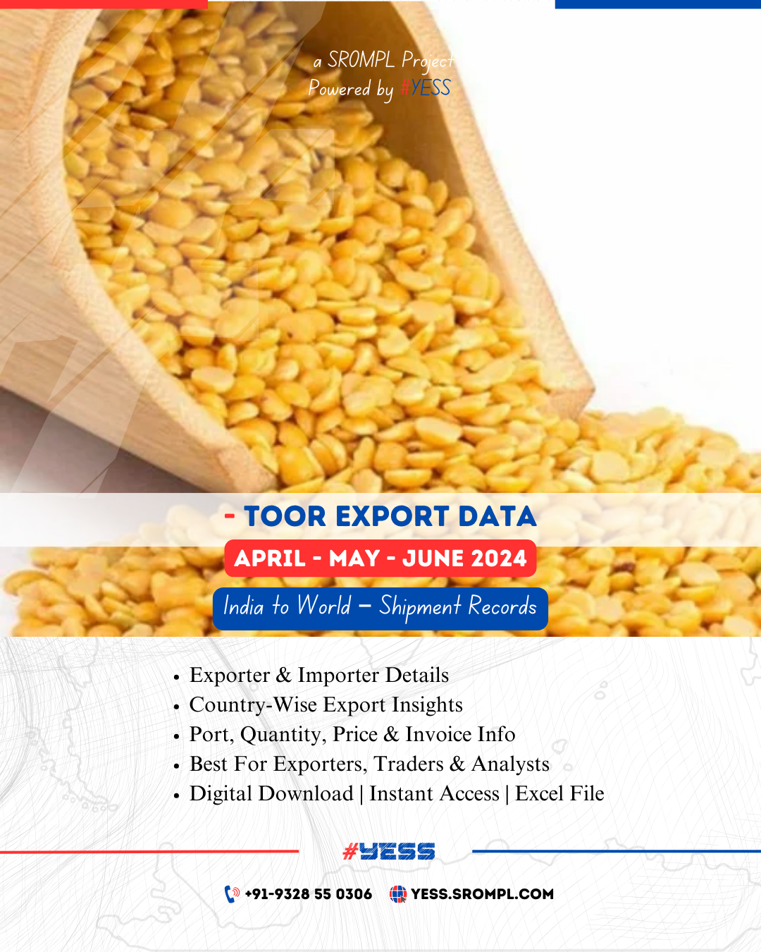 Toor Export from India (Apr-May-Jun 2024) - #YESS