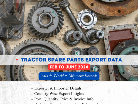 Tractor Spare Parts Export from India (Aug to Dec 2023)