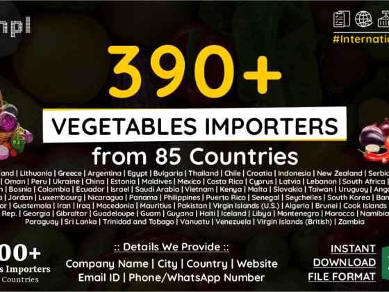 85 Countries – Vegetable Importers